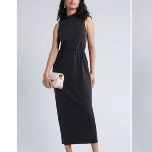 Mock Neck Sleeveless Knit Dress
